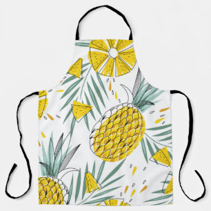 Tablier Ananas juteux : motif vintage brillant.