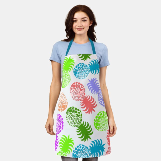 Tablier Ananas Tropical Momona Hawaiian - Multi (Porté)