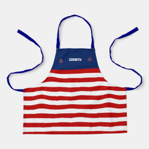 Tablier Ancre marine Blancs de  marine
