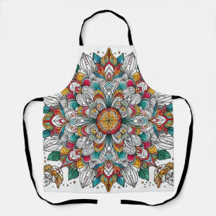 Tablier anges de Noël multicolores