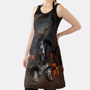Tablier Anglais Cocker Espagnol Citrouille Halloween effra