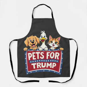 Tablier Animaux de compagnie pour Trump Cats Maga Dogs Ele