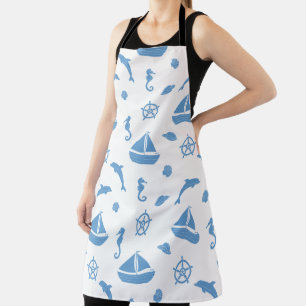 Tablier Animaux marins et bateaux
