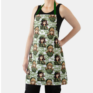 Tablier Anime Soldier Girls Design Motif