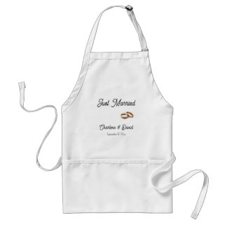 Tablier Anneaux de Mariage Personnalisés Nom Date Mariés