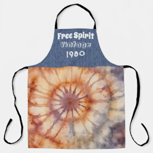 Tablier Année personnalisée Hippie tout-en-dessus Imprimer