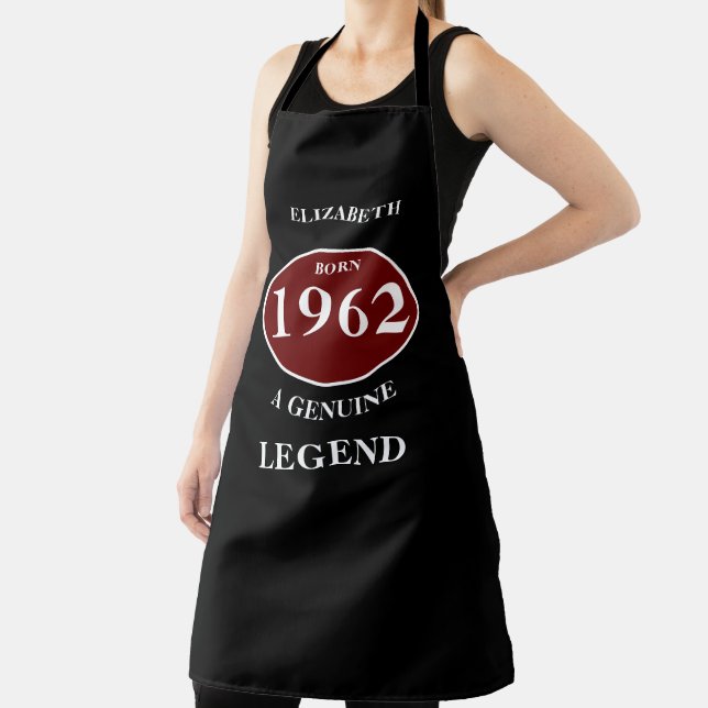 Tablier Anniversaire personnalisé Ajouter un nom Année Fêt (Insitu)
