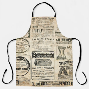 Tablier Annonce de journal français 1897