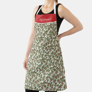 Tablier Antique Holly Motif avec nom