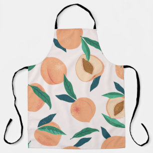 Tablier Appricot de Pêche : Motif Tropical Sans Seamless.