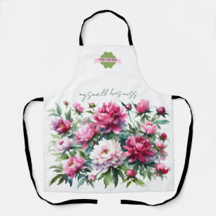 Tablier Apron Aquarelle Peonies Var01