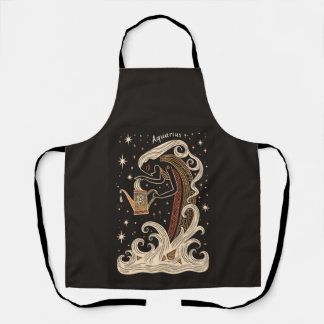 Tablier Apron Aquarius Celestial Zodiac Art