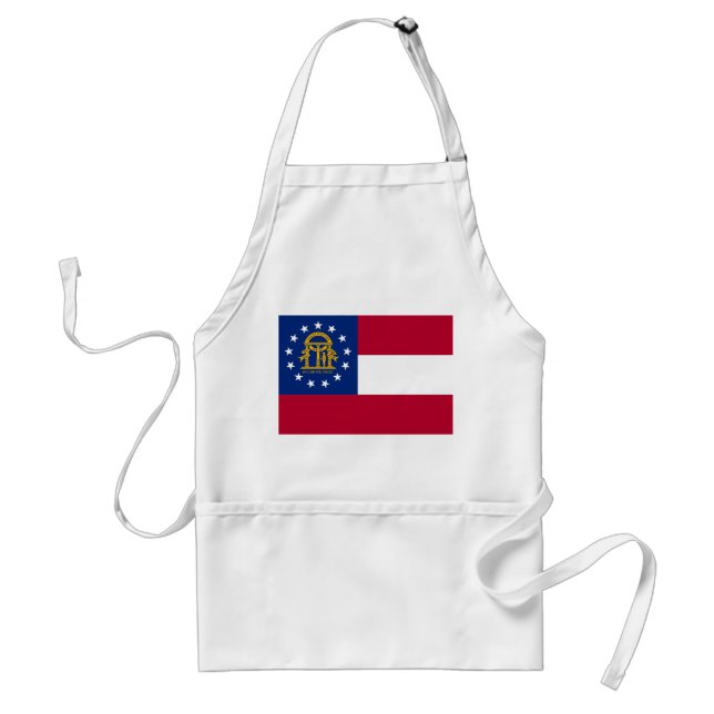 Tablier Apron avec Drapeau de Géorgie, U.S.A. (Devant)