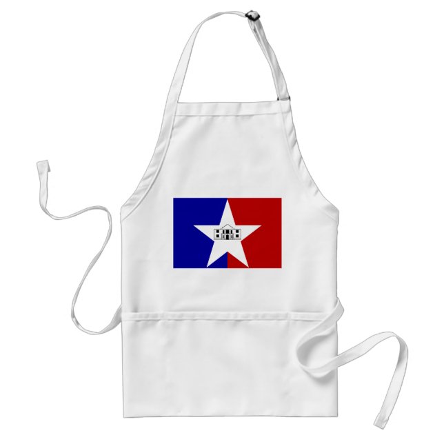 Tablier Apron avec Drapeau de San Antonio City, USA (Devant)