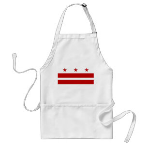 Tablier Apron avec drapeau de Washington DC, États-Unis