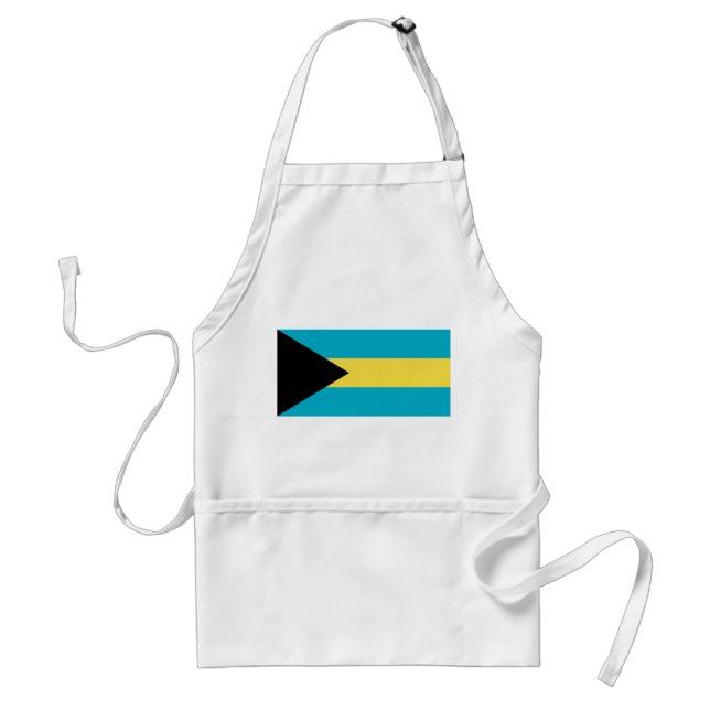 Tablier Apron avec drapeau des Bahamas (Devant)