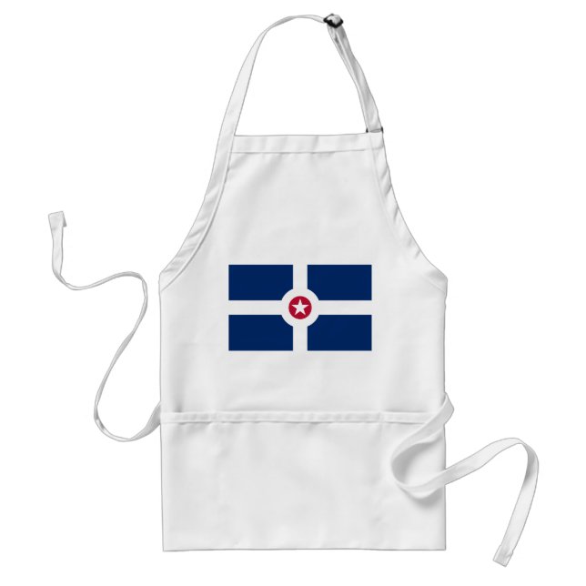 Tablier Apron avec Drapeau d'Indianapolis, USA (Devant)