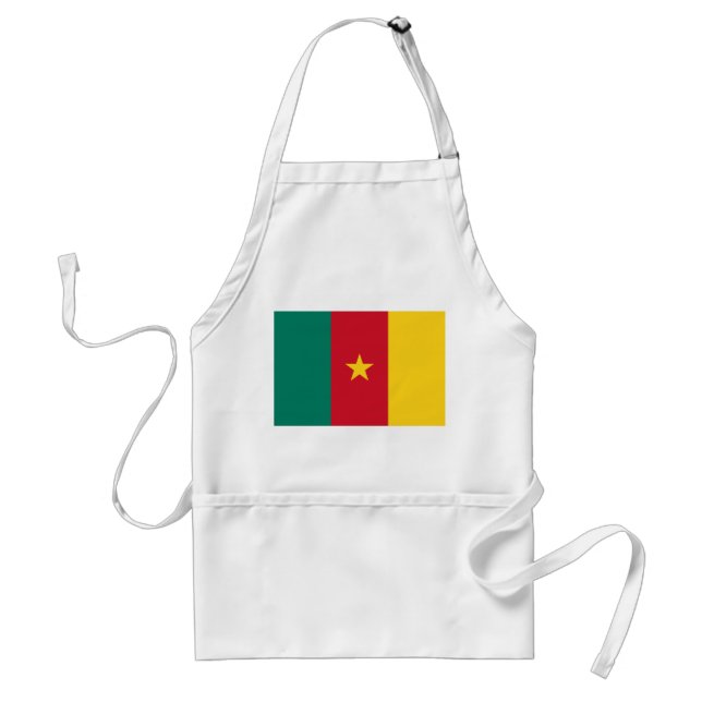 Tablier Apron avec drapeau du Cameroun (Devant)
