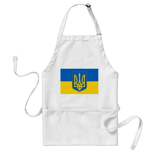 Tablier Apron avec drapeau d'Ukraine (Devant)