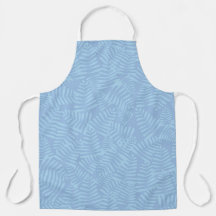 Apron bleu feuille fern