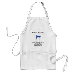 Tablier Apron "Blue Matuka-Cruel Truite"