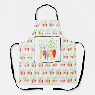 Tablier Apron - Carottes d'hélium aquarelle