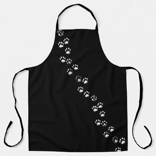Tablier APRON - CHAT ou CHIEN EMPREINTES DE PATTES/PISTES (Recto)