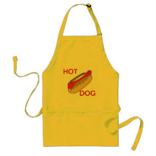 TABLIER APRON CHEFS APRON POUR CHIEN CHAUD JAUNE