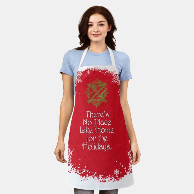 TABLIER APRON CLASSIQUE OZ CHRISTMAS - MAISON POUR LES VAC (Porté)