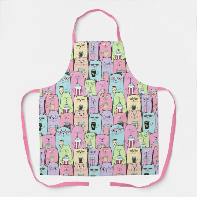 Tablier Apron de chats mignons (Recto)