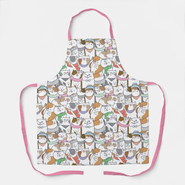 Tablier Apron de chats mignons (Recto)