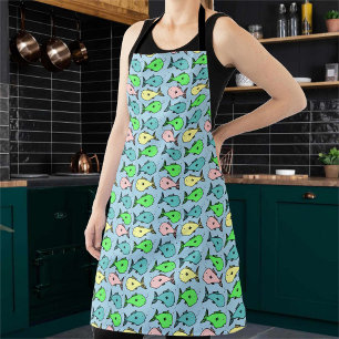 Tablier Apron de design coloré de poissons de pêcheurs