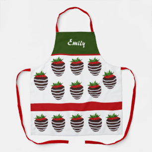 Tablier Apron de fraise couvert de chocolat adorable