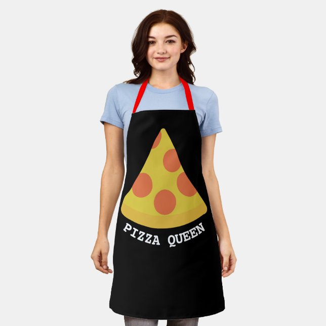 TABLIER APRON DE LA CUISINE PIZZZA QUEEN (Porté)