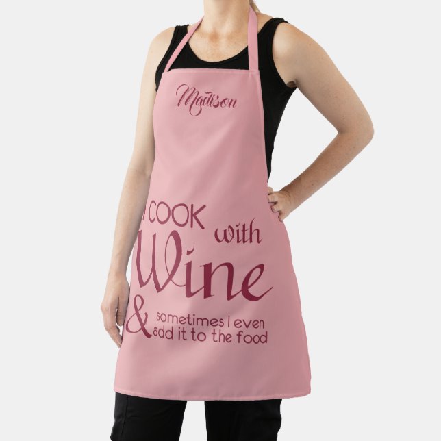 Tablier Apron de la face de la citation de vin (Insitu)
