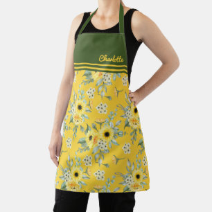 Tablier Apron de marguerite aux fleurs jaunes