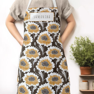 Tablier Apron de nom floral rétro