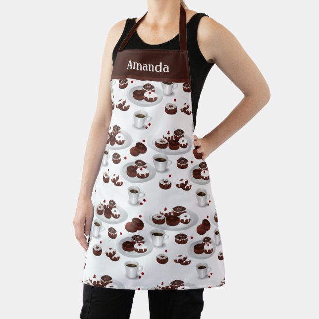 Tablier Apron de nom personnalisé Donut Baker (Insitu)