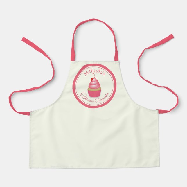 Tablier Apron de petits gâteaux rétro délicieux (Recto)