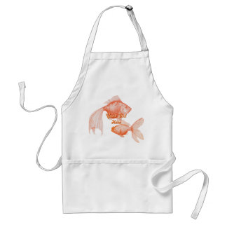 Tablier Apron de poisson rouge