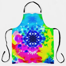 Apron de teinture arc-en-ciel