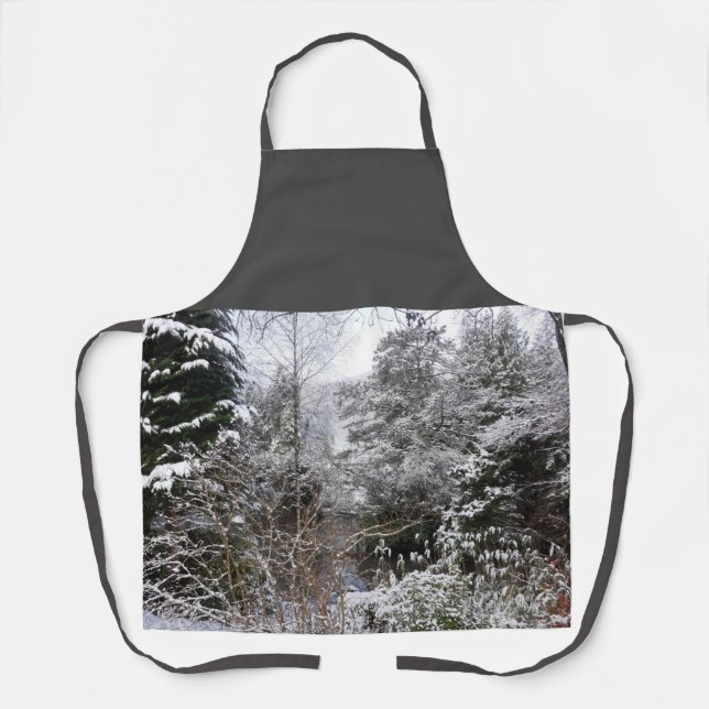 Tablier Apron des arbres neigeux (Recto)