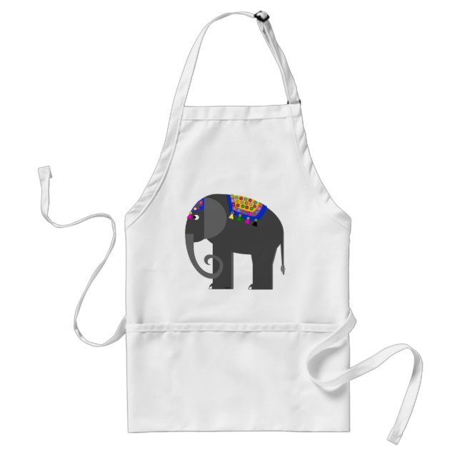 Tablier Apron des éléphants indiens (Devant)