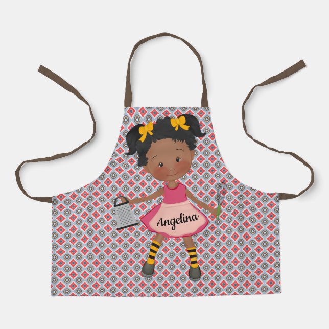 Tablier Apron des filles afro-américaines (Recto)