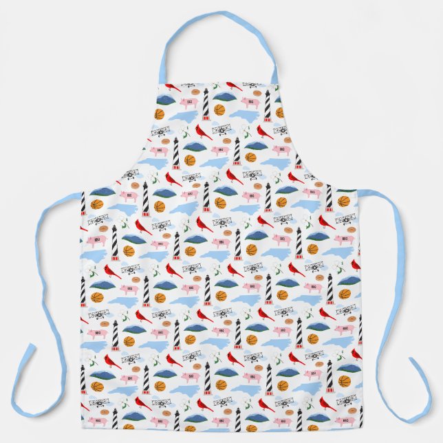 Tablier Apron des icônes de Caroline du Nord (Recto)