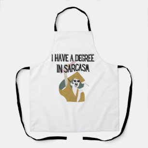 Tablier Apron drôle, Apron humoristique Witty, Cadeau Dipl