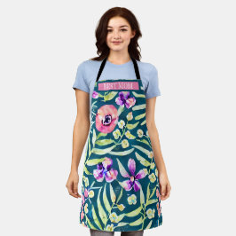 Tablier Apron été personnalisé et Botanique Boho
