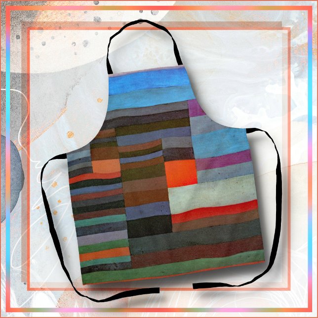 Tablier APRON - "Fire in the Evening" - Paul Klee (Créateur téléchargé)