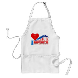 Tablier Apron - I (Coeur) AMERIQUE