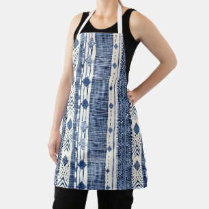 Tablier Apron Medium (66 x 76,2 cm) - Blue And White Patte